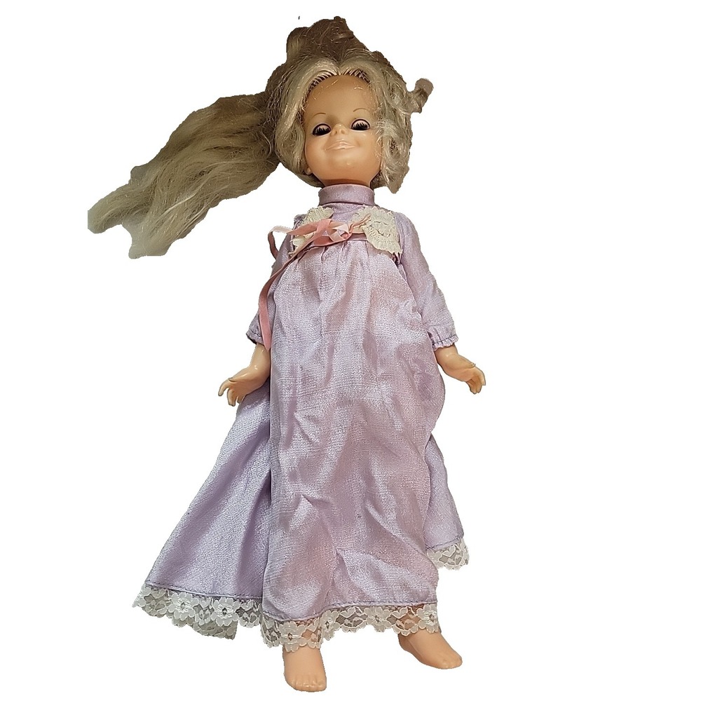 Ideal Velvet Crissy Vtg 1970's Doll‎ String pull works hair does not TLC As-Is